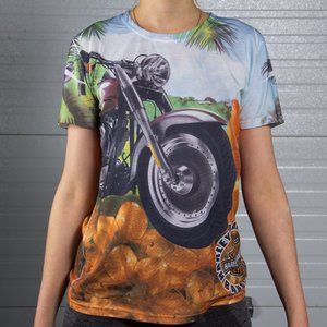 Vintage Harley Davidson Printed Tee T-shirt